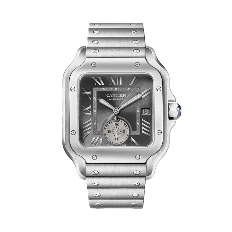 Часы Cartier  Santos De Cartier Watch Large Model Dual Time  WSSA0076