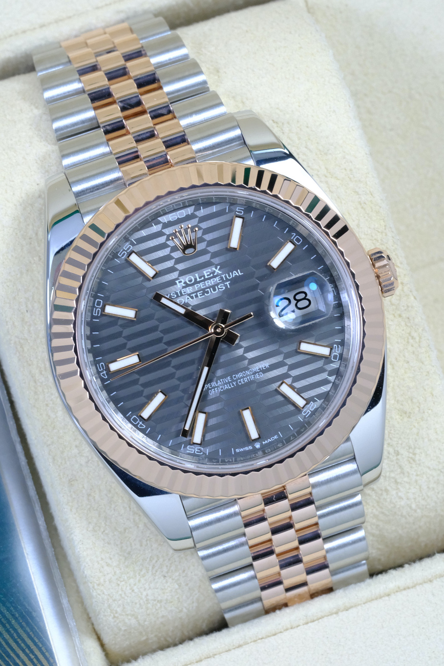 Часы Rolex  Datejust 41Mm Steel And Everose Gold Fluted Motif  126331