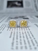 Украшение GIA  Серьги 2,01/2,01 ct. W To X Range/VVS2-VS1   