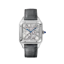 Cartier Santos-Dumont Skeleton Watch Equipped With A Micro-Rotor