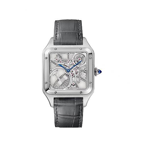 Часы Cartier  SANTOS-DUMONT SKELETON WATCH EQUIPPED WITH A MICRO-ROTOR  WHSA0032