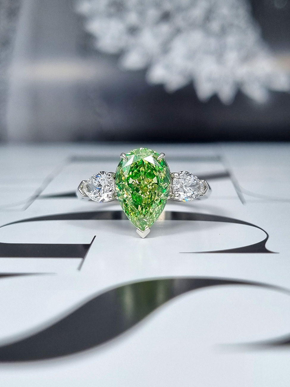 Украшение GIA  Кольцо с бриллиантом 3,02 ct. FBGY/VS1   
