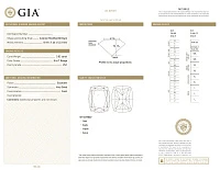 Украшение GIA  Кольцо 3,02 ct. S to T Range/Vs1 "Cushion Diamond"   