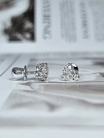 Украшение GIA  Серьги 0,90/0,90 ct. G/VS2 (Heart Diamonds)   
