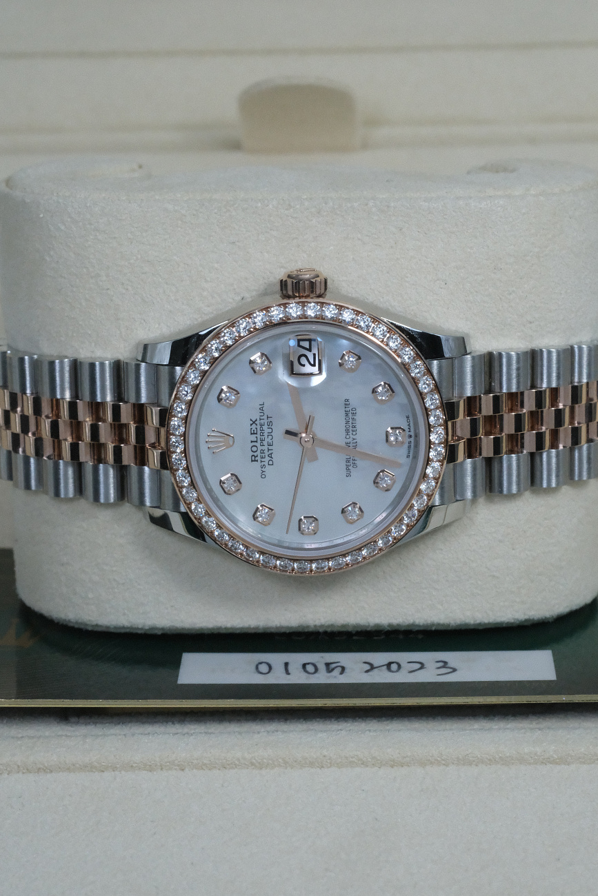 Часы Rolex  Datejust 31Mm Steel And Everose Gold Diamonds  278381RBR MOP