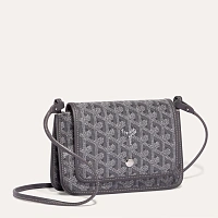 Сумки и аксессуары Goyard  Plumet Pouch-Wallet Grey  PLUMETPMLTY51CL51P