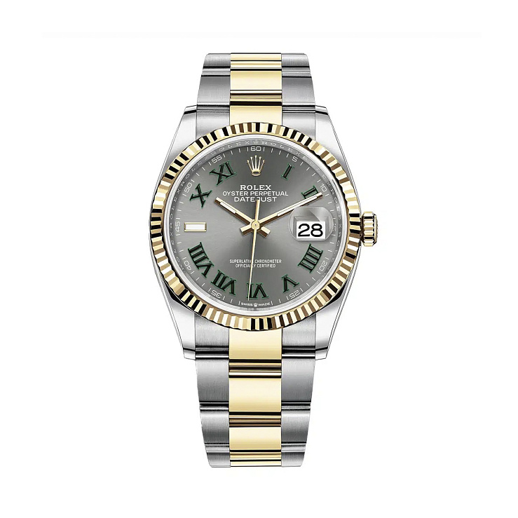 Часы Rolex  Datejust 36Mm Steel & Yellow Gold Wimbledon Dial  126233