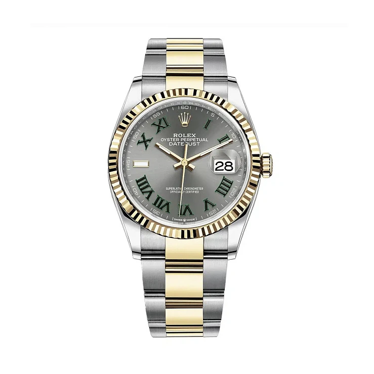 Часы Rolex  Datejust 36Mm Steel &amp; Yellow Gold Wimbledon Dial  126233