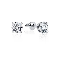 Украшение GIA  Серьги 0,50/0,50 ct. I/VS1 (Round Diamonds)   