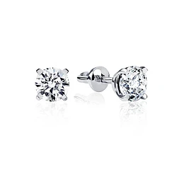 GIA Серьги 0,50/0,50 ct. I/VS1 (Round Diamonds)