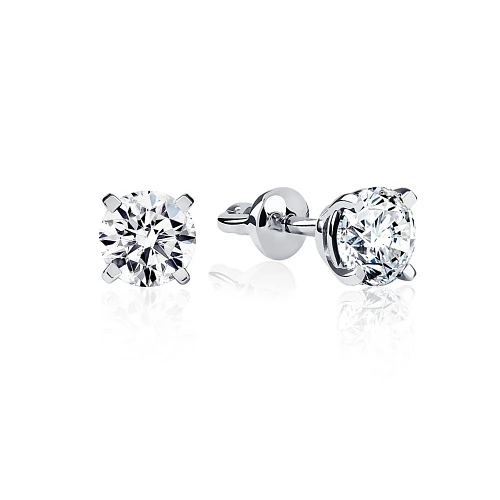 Украшение GIA  Серьги 0,50/0,50 ct. I/VS1 (Round Diamonds)   