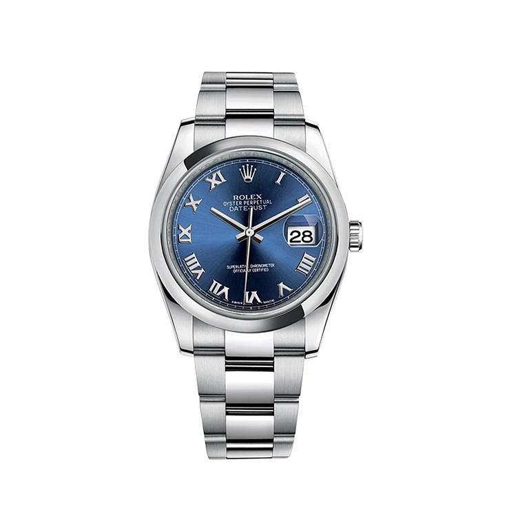 Часы Rolex  Datejust 36 Mm Blue Oyster Roman  116200