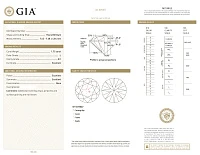 Украшение GIA  Серьги с бриллиантами 1,70/1,75 ct. L/Si1 (3 Excellent)   