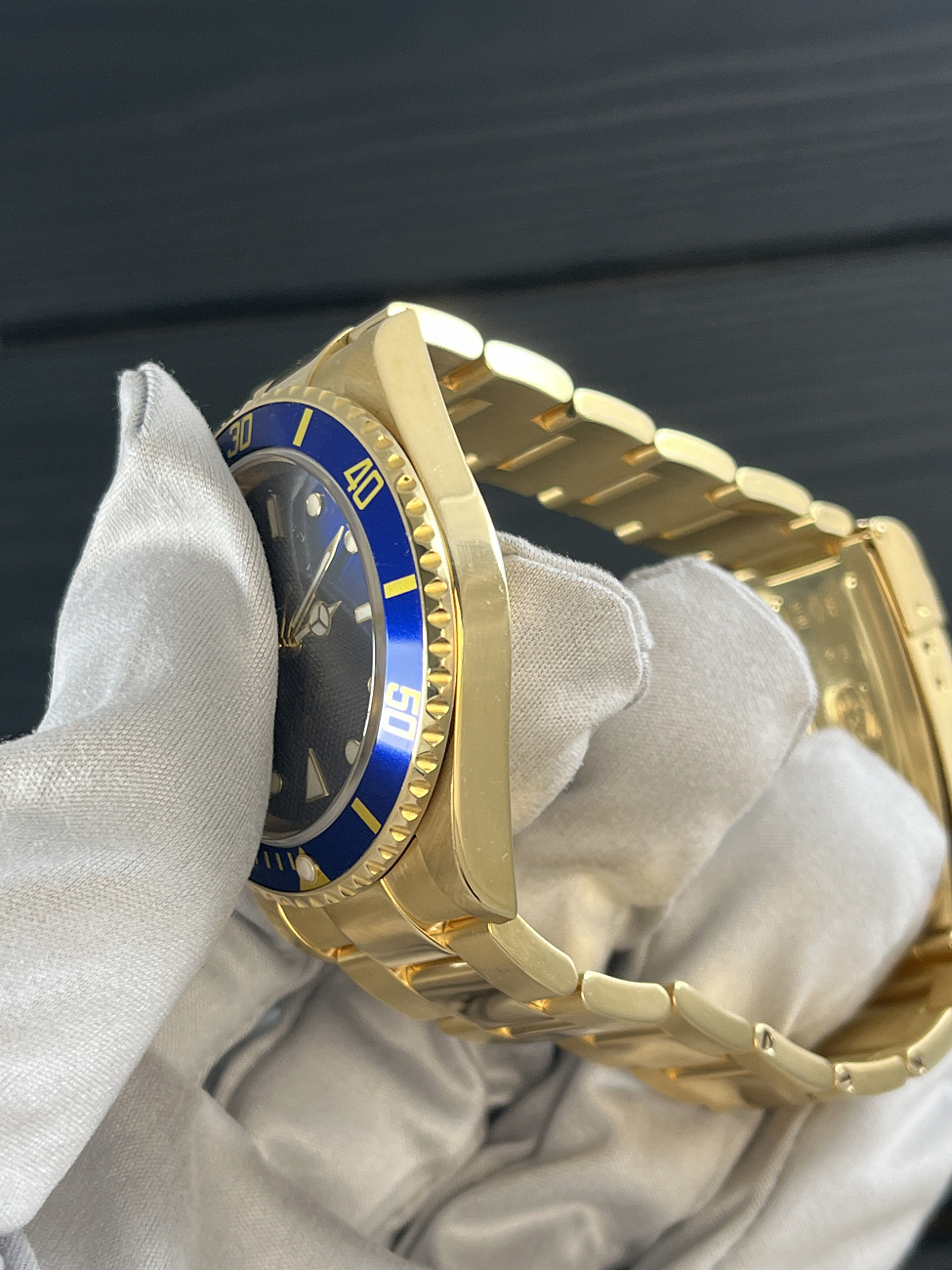 Часы Rolex  Vintage Submariner Yellow Gold Blue Dial  16618LB