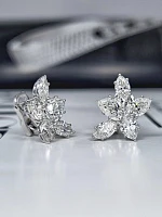 Украшение GIA  Cluster Diamond Earrings 4,65 ct. H/VS1   