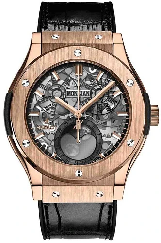 Заказать Hublot  Classic Fusion Aeromoon Moonphase King Gold  517.OX.0180.LR