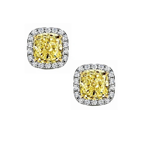 Украшение GIA  Серьги 1,00/1,00 ct. W To X/VVS2-VS2   