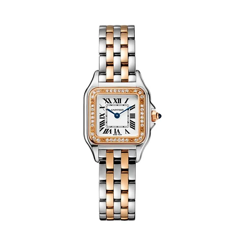 Часы Cartier  Panthere Small Steel/Rose Gold Diamonds  W3PN0009