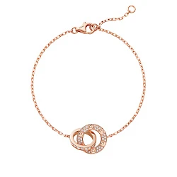 Cartier Love Bracelet, On Chain, Paved B6084500