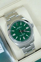 Часы Rolex  Oyster Perpetual 41 Mm Green Dial New Model  134300