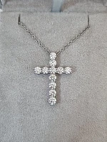 Украшение GIA  Крест с бриллиантами 3,84 ct. G/VVS2   