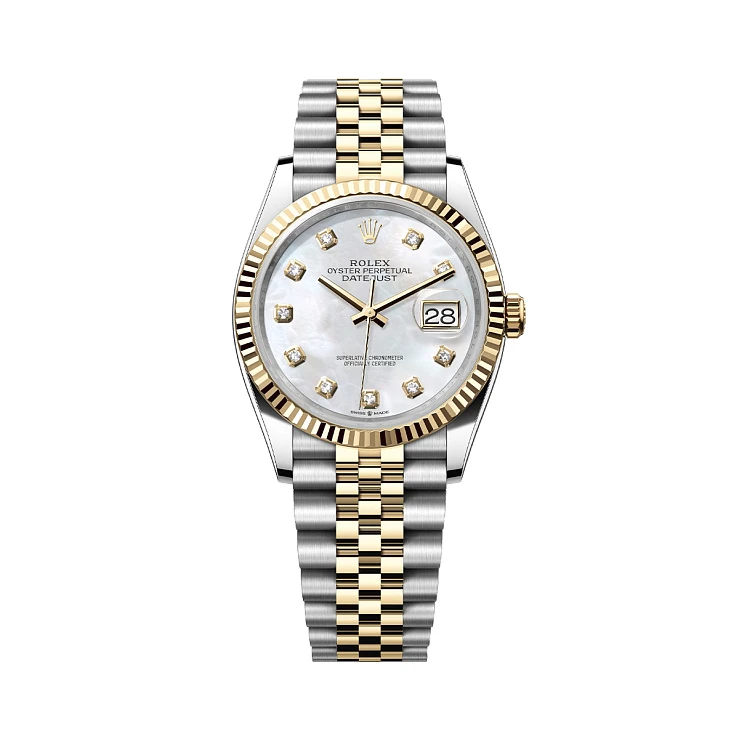 Часы Rolex  Datejust 36Mm Mother Of Pearl Dial Steel Yellow Gold  126233