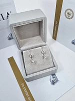 Украшение GIA  Серьги с бриллиантами 0,50/0,53 ct. X 0,52/0,50 ct.   