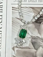 Украшение GRS GemResearch Swisslab  Колье с изумрудом 12,24 ct.   