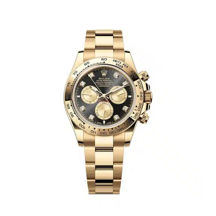 Часы Rolex  Cosmograph Daytona Yellow Gold Black Dial With Diamonds  126508