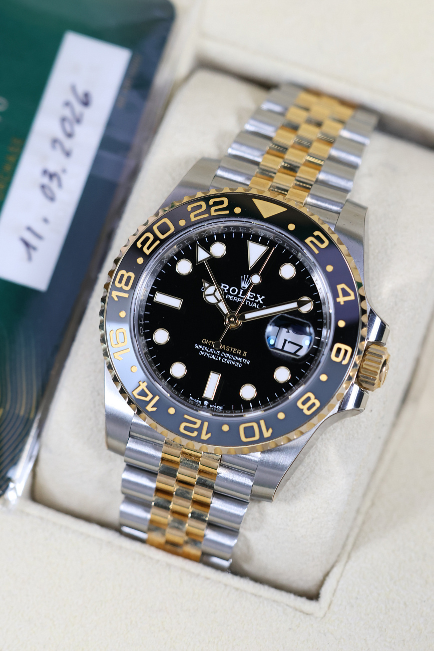 Часы Rolex  Gmt-Master Ii Steel & Yellow Gold Full Stickers  126713GRNR