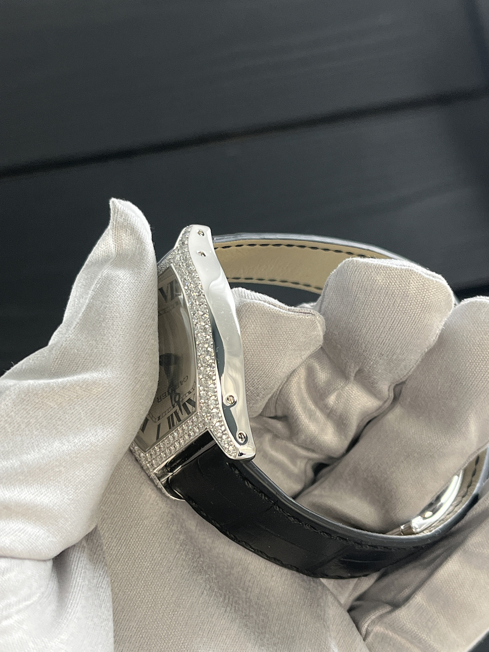 Часы Cartier  Tortue White Gold Diamond  WA504351