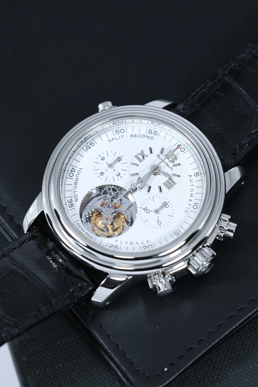 Часы Blancpain  Leman Platinum Tourbillon Split Second Chronograph 38mm  2189F 3427 63B