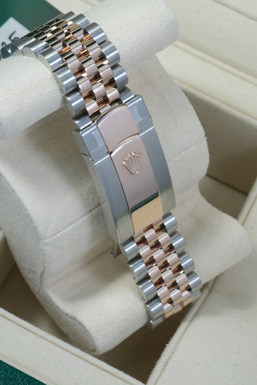 Часы Rolex  Datejust 36Mm Steel And Everose Gold Black Dial Diamonds-020  126231