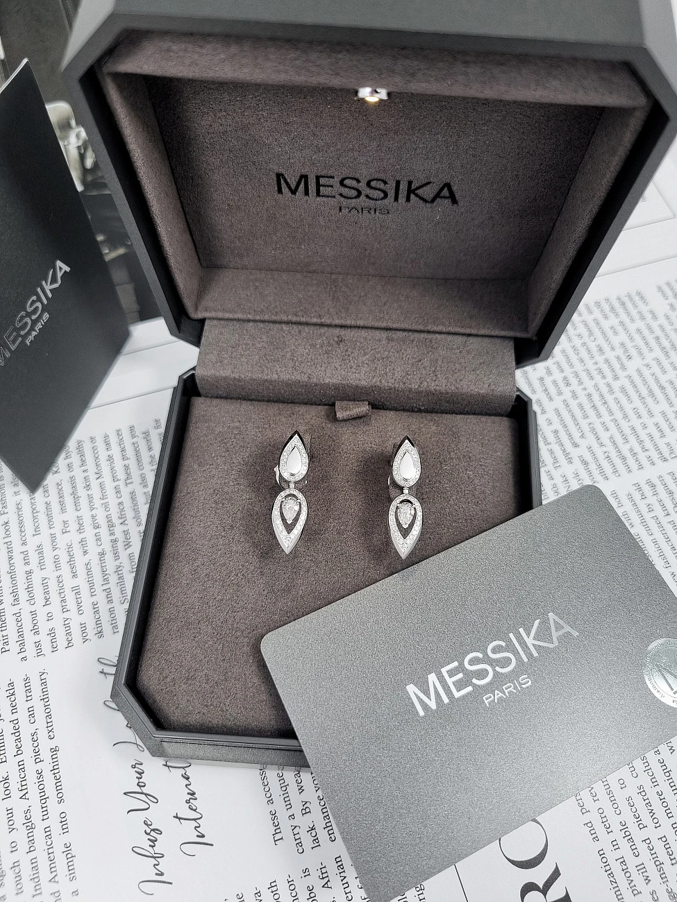 Украшение Messika  Fiery 0.25Ct.  Fiery 0.25ct earrings x2 13173-WG 