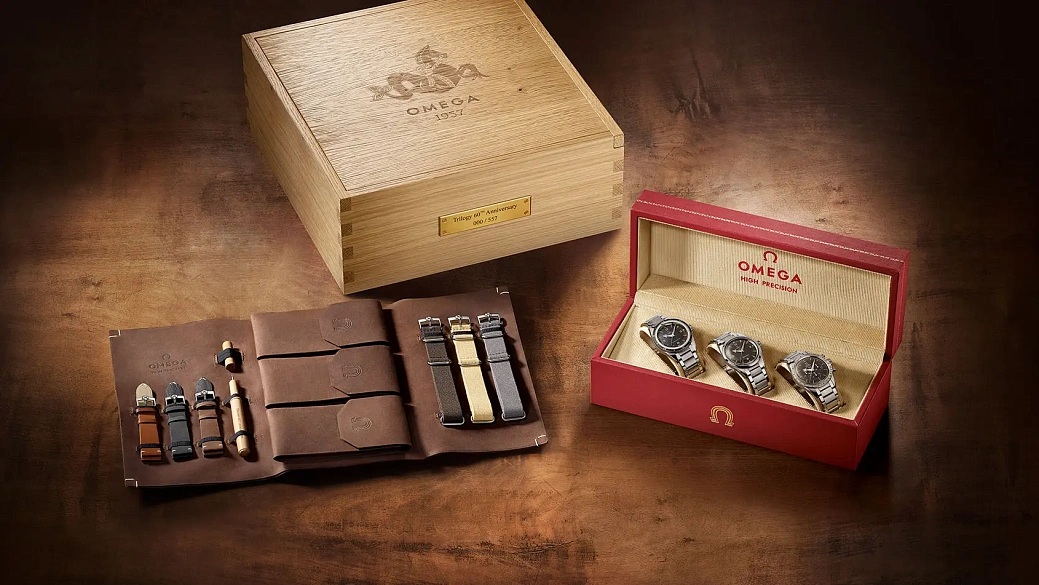 Часы Omega  Trilogy Set Limited Edition 557 Набор Из Трех Часов Трилогия   220.10.38.20.01.003, 234.10.39.20.01.002, 311.10.39.30.01.002