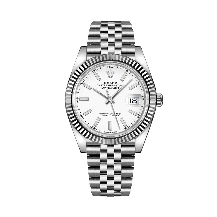 Часы Rolex  Datejust 41Mm White Dial 2021  126334