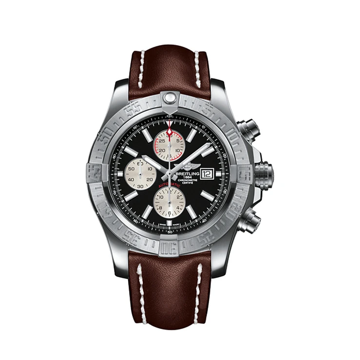 Часы Breitling  Super Avenger Ii Stainless Steel Volcano Black  A13371