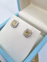 Украшение GIA  Серьги 1,00/1,00 ct. W To X/VVS2-VS2   