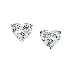 GIA Серьги 1,01/1,01 ct. G-H/VVS2-VS1 (Heart Diamonds)