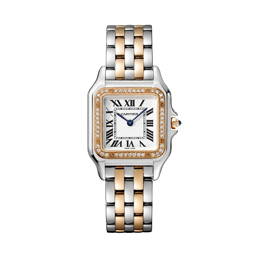 Часы Cartier  Panthere Medium Steel/Rose Gold Diamonds  W3PN0007