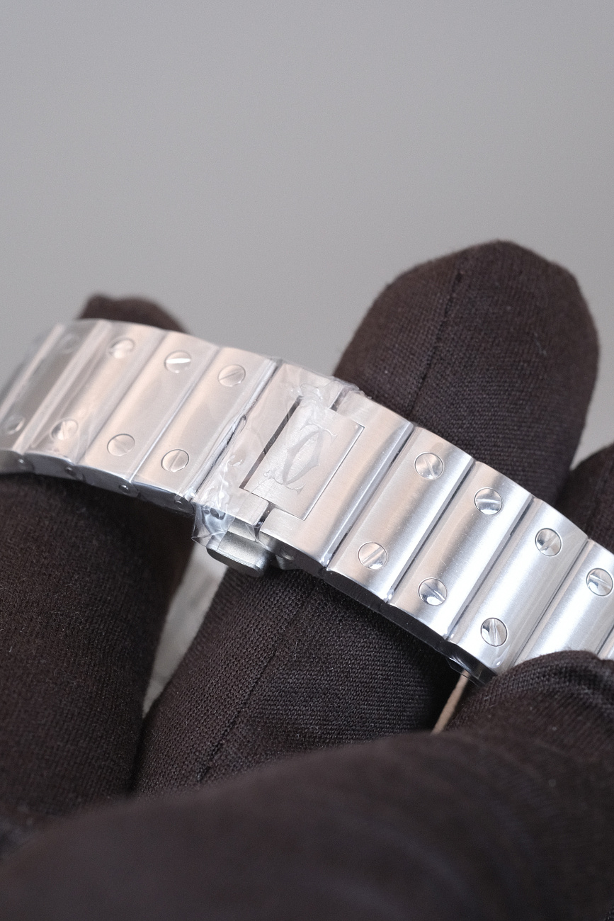 Часы Cartier  Santos De Cartier Brown Dial Medium  WSSA0065