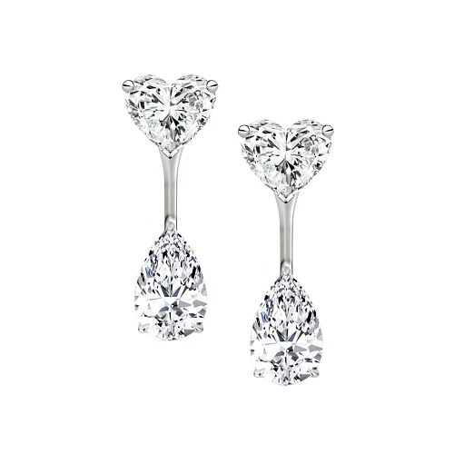 Украшение GIA  Серьги с бриллиантами 0,57/0,58 ct. X 0,50/0,51 ct.   