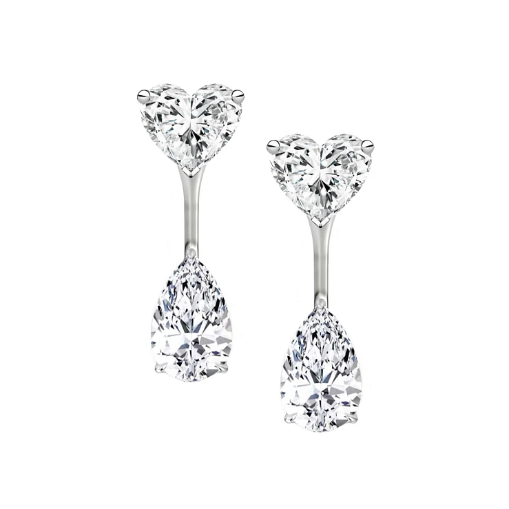 Украшение GIA  Серьги с бриллиантами 0,57/0,58 ct. X 0,50/0,51 ct.   