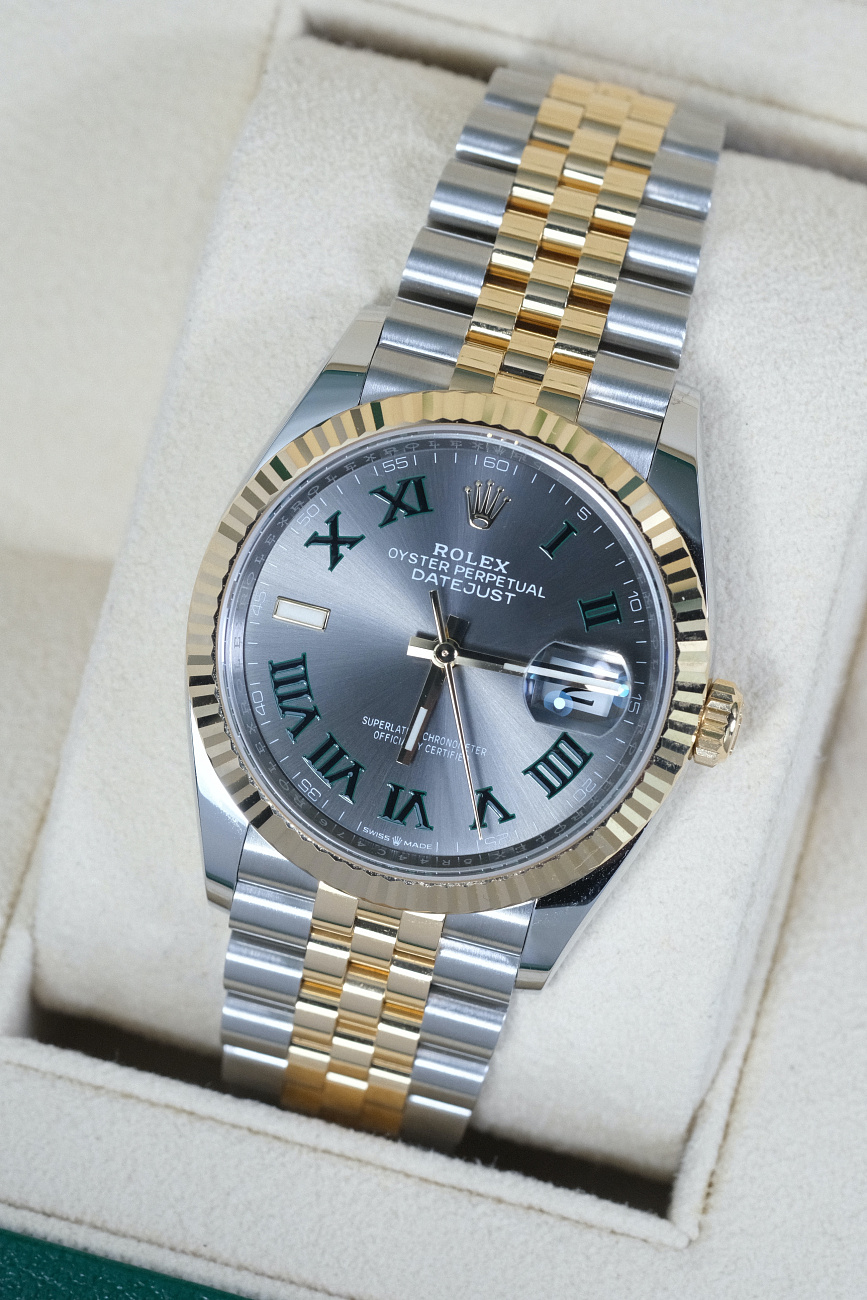 Часы Rolex  Datejust 36Mm Wimbledon Steel Yellow Gold  126233-0035