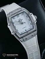 Часы Hublot  Spirit Of Big Bang 39 Titanium Diamonds Paved White  665.NE.2010.LR.1604