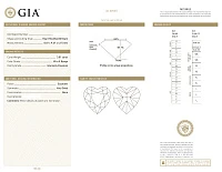 Украшение GIA  Подвеска с бриллиантом 3,01 ct. W to X/Internally Flawless   