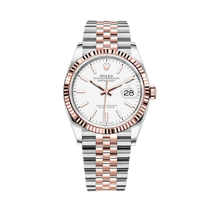 Часы Rolex  Datejust 36 Mm Steel And Everose Gold  126231-0017