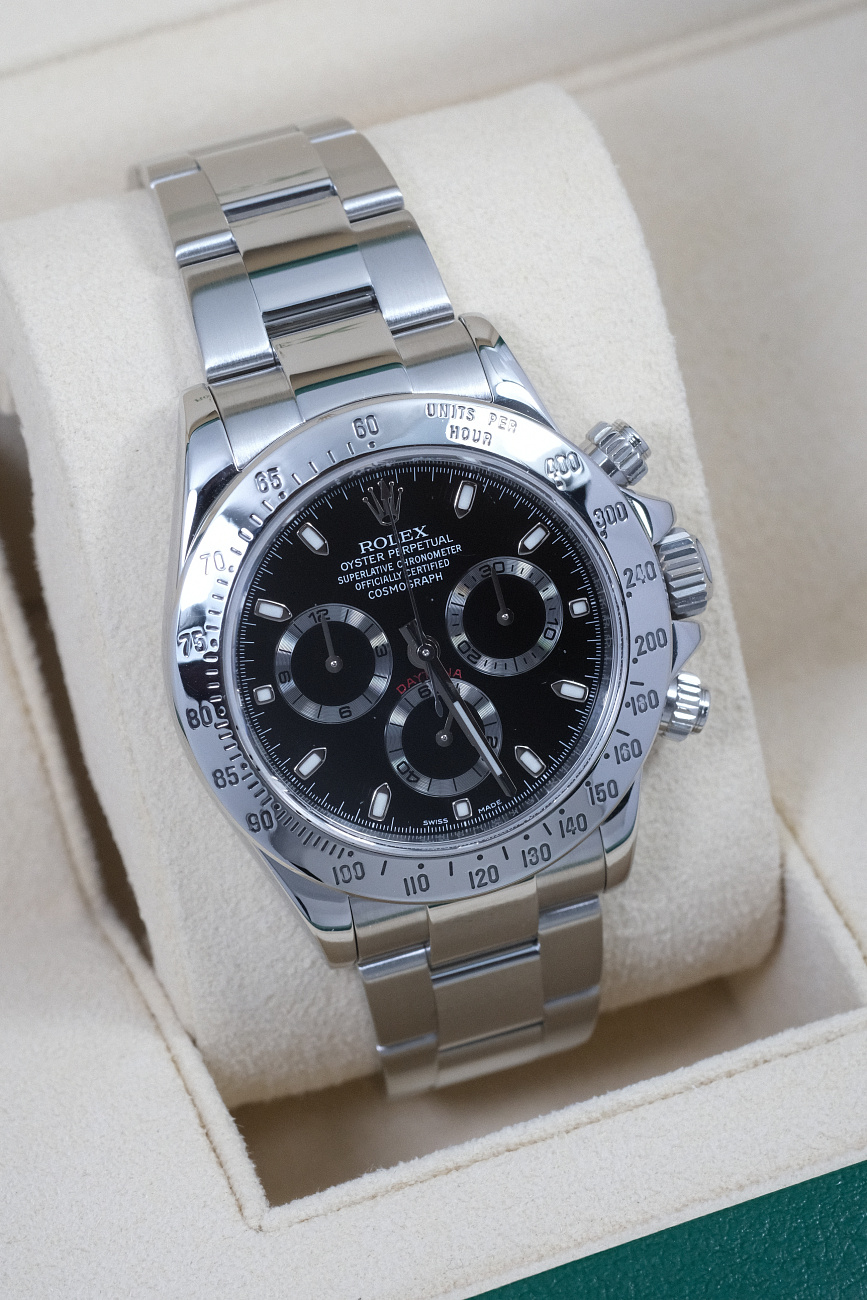Часы Rolex  Cosmograph Daytona Steel Black Dial  116520
