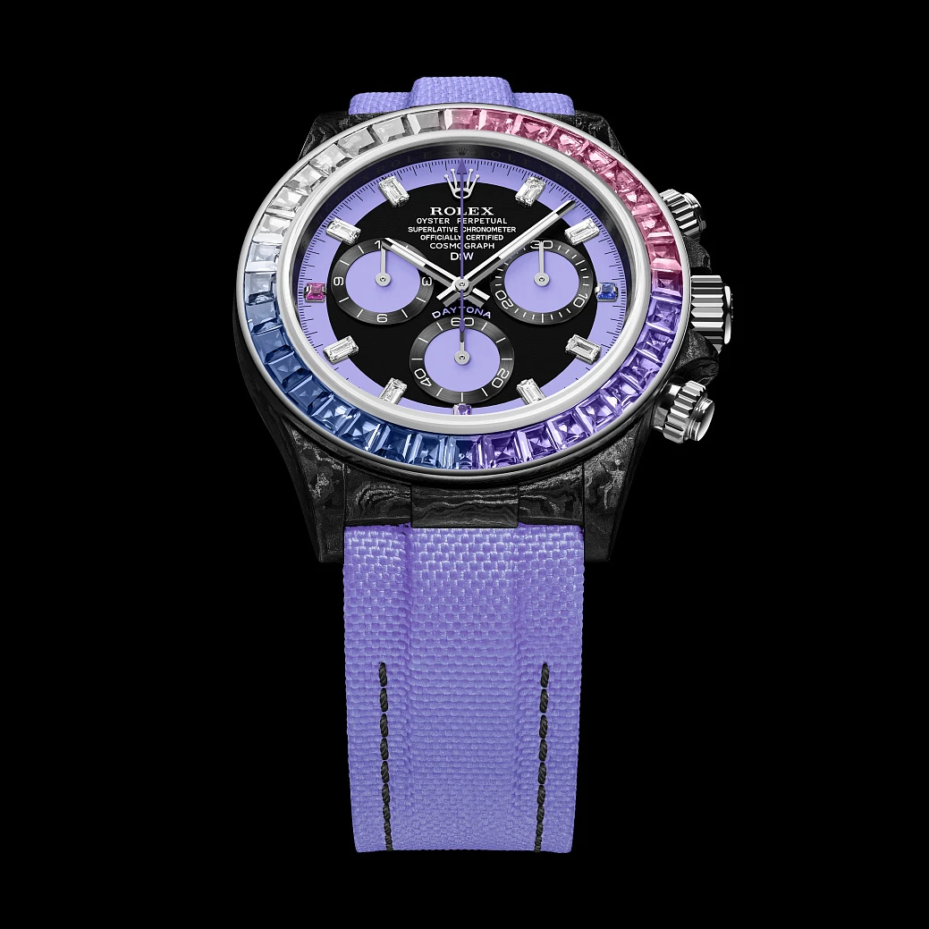 Заказать DiW  Rolex Daytona 40 Mm Rainbow Violet  