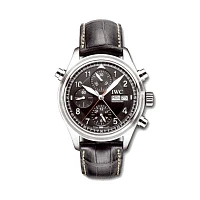 Часы Iwc  Pilot's Watch Doppelchronograph Stainless Steel  IW3713-33